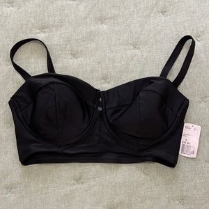 Black Forever 21+ underwire bikini top